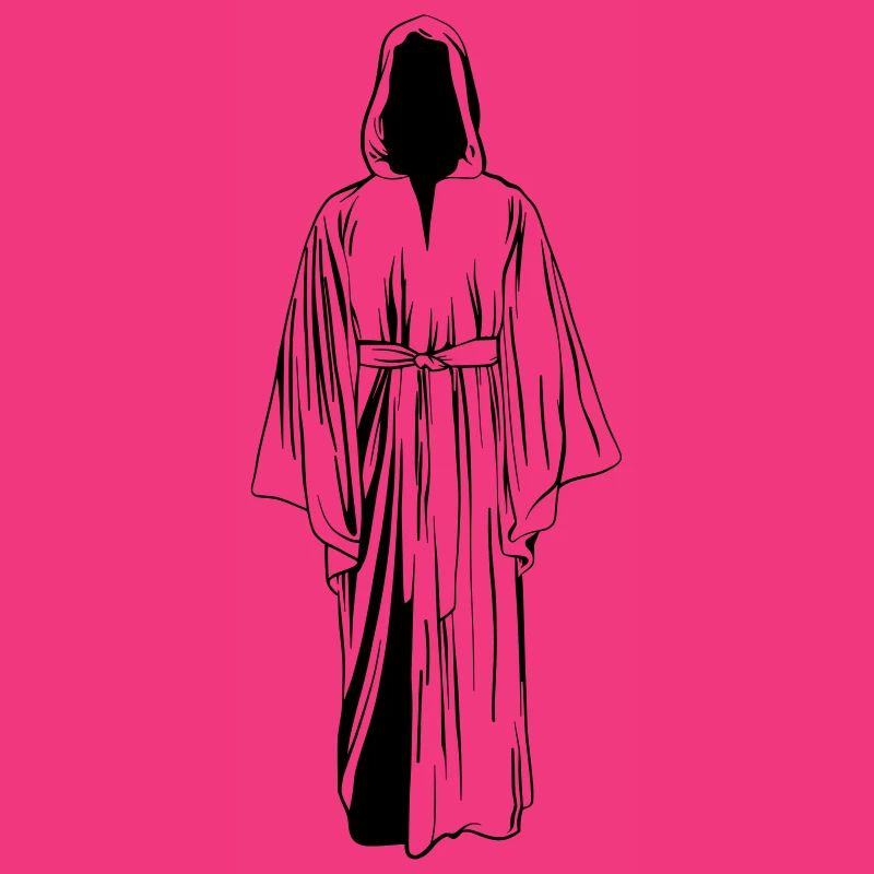 Mönch Illustration Linear