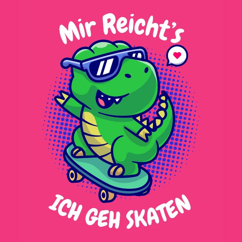 I've had enough I'm going skating Dino T-Rex