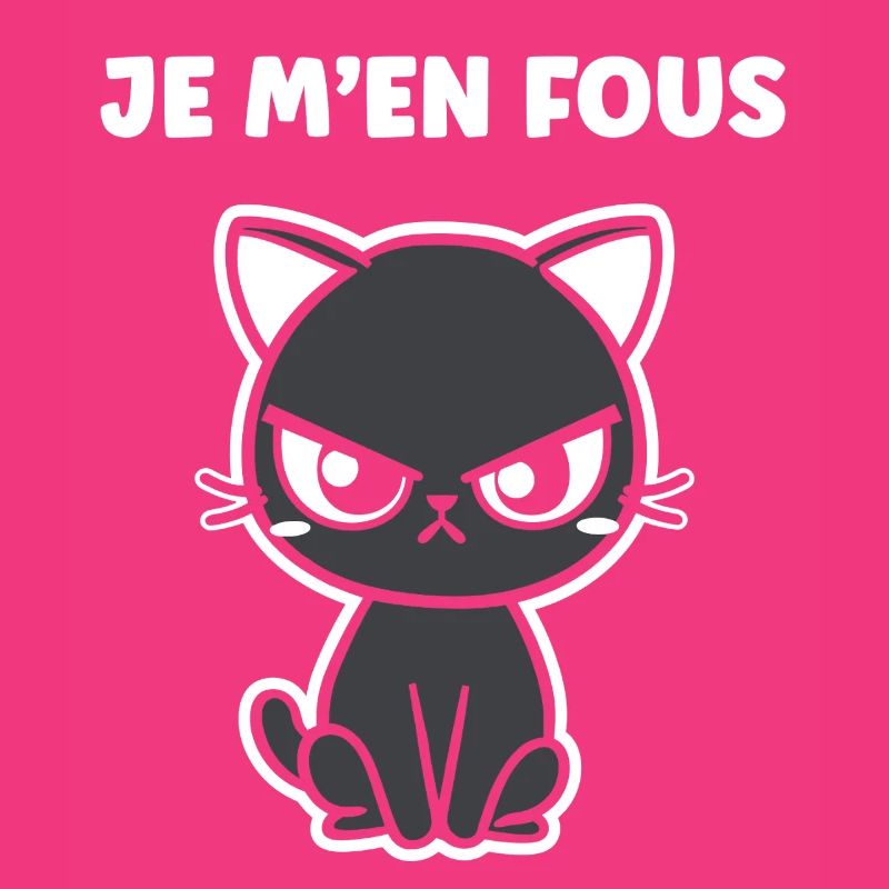 Grumpy black cat