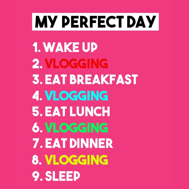 Mein perfekter Tag Vlogging-Zeitplan – Creator-Kunst
