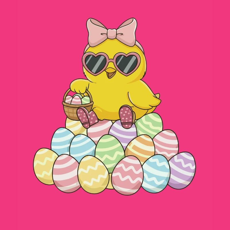 Pastel Chick Easter Egg Parade