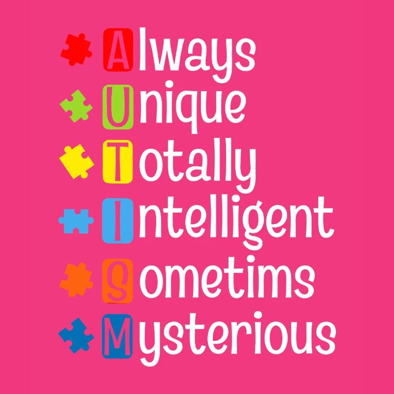 Autism Puzzle Pride: Unique Minds