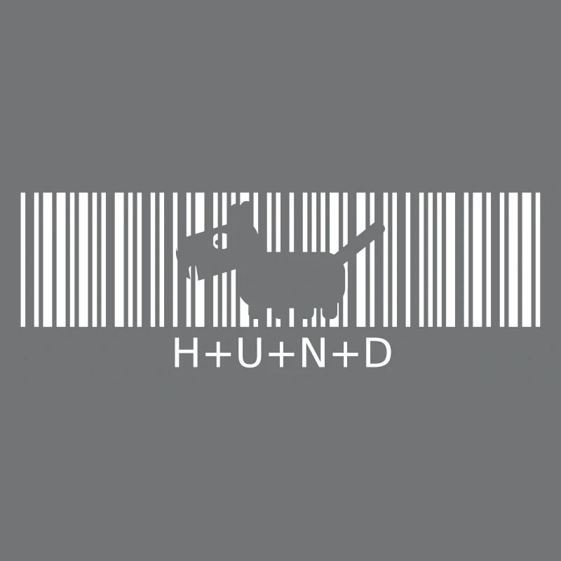 Hund Strichcode kleiner Wuffi