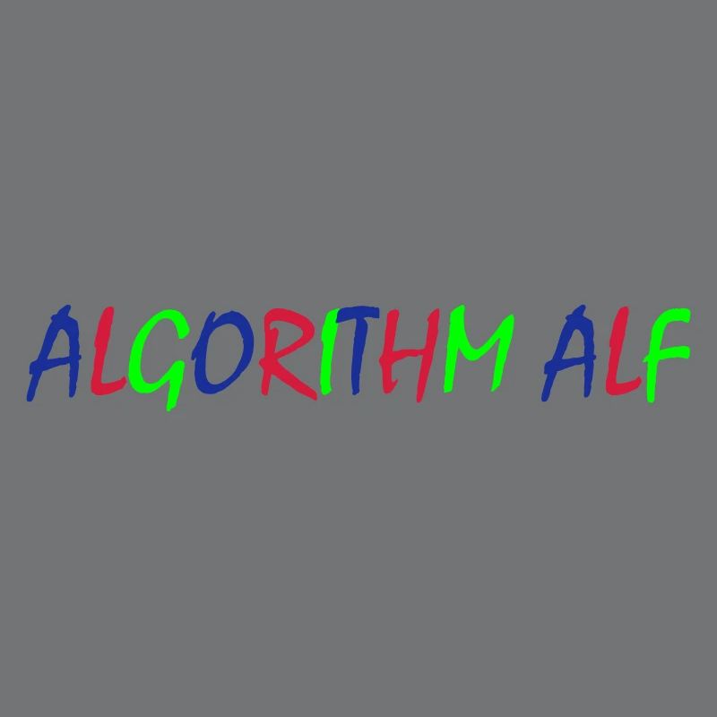 Algorithm Alf – Colorful Typography