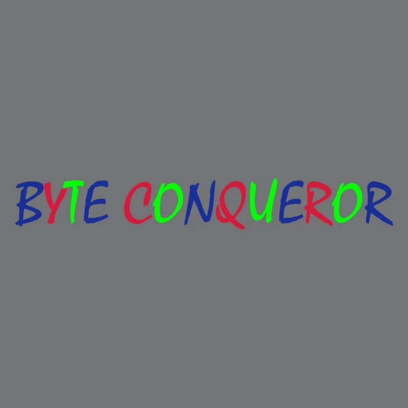 Byte Conqueror – Bunte Typografie