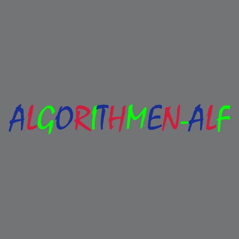 Algorithms Alf – Colorful Typography