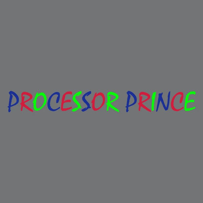 Processor Prince – Colorful Typography