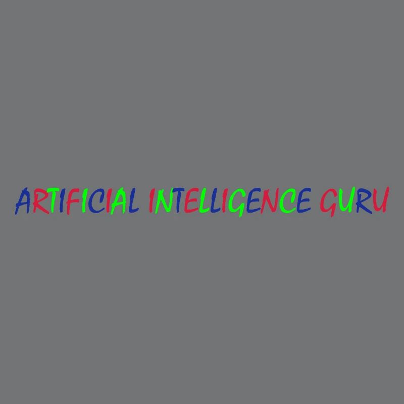 Artificial Intelligence Guru Dreifarbig