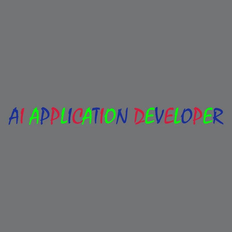 AI Application Developer – Colorful Typography