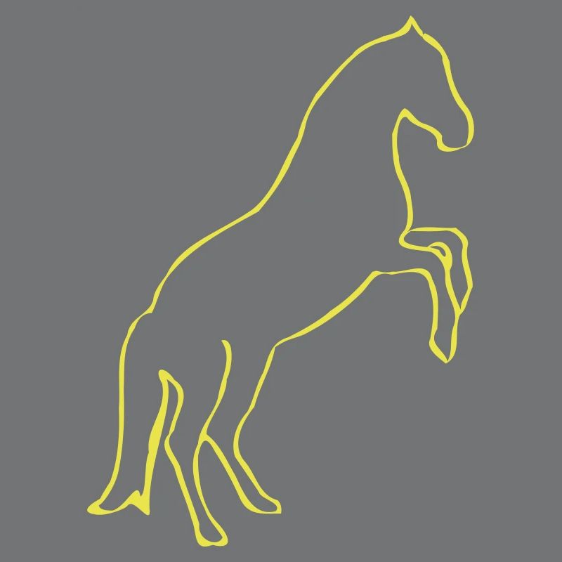 Steigendes Pferd