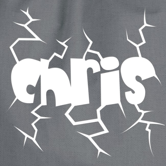 Chris – im Stile einer gerissenen Scheibe