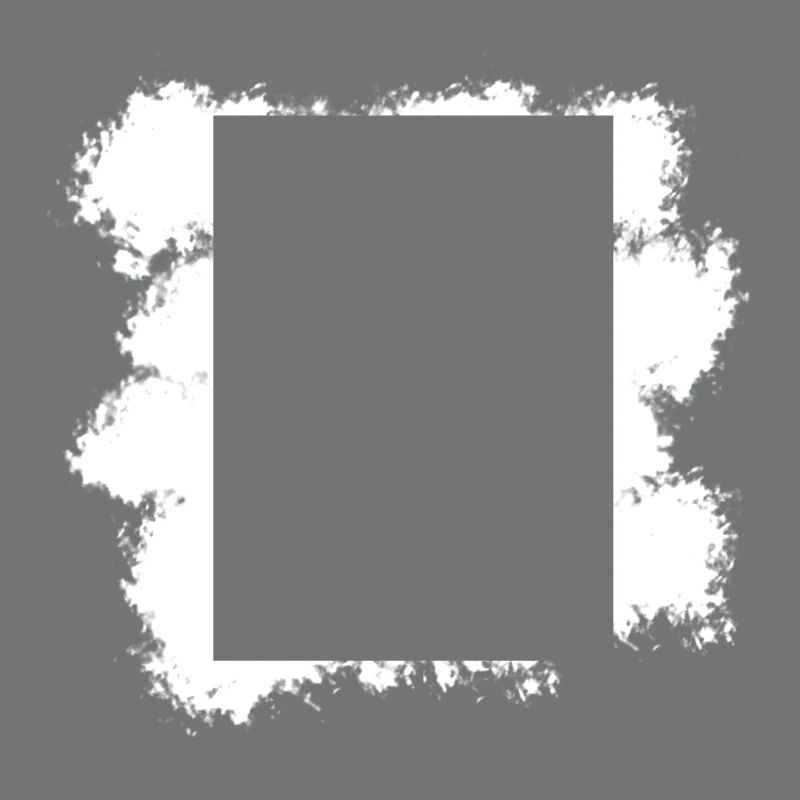 Fond blanc Décoration de forme rectangulaire
