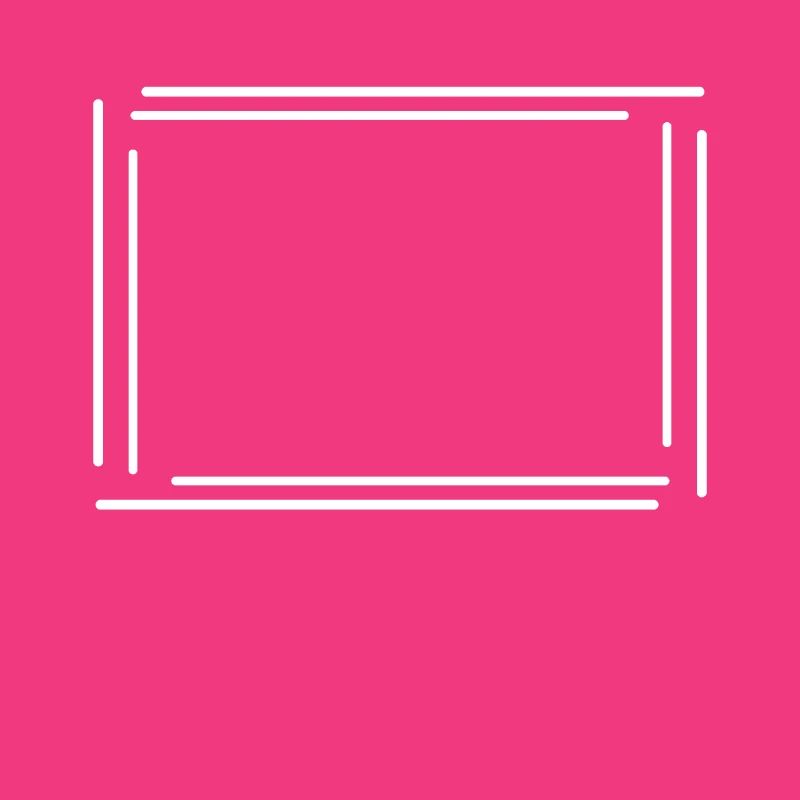 Rectangular frame with white lines