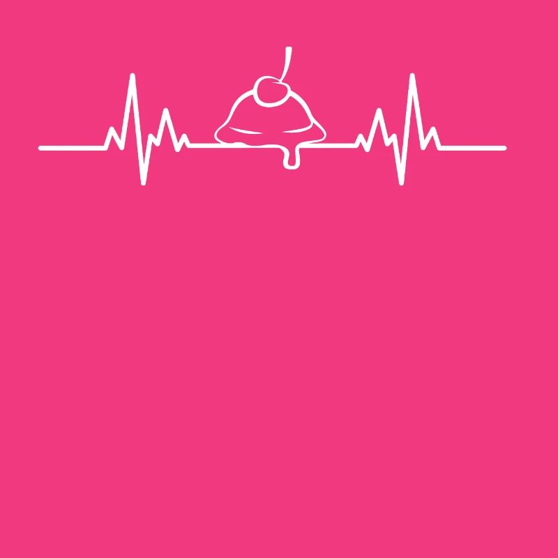 EKG Eiskugel mit Kirsche
