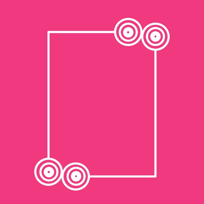 Elongated white frame basic text