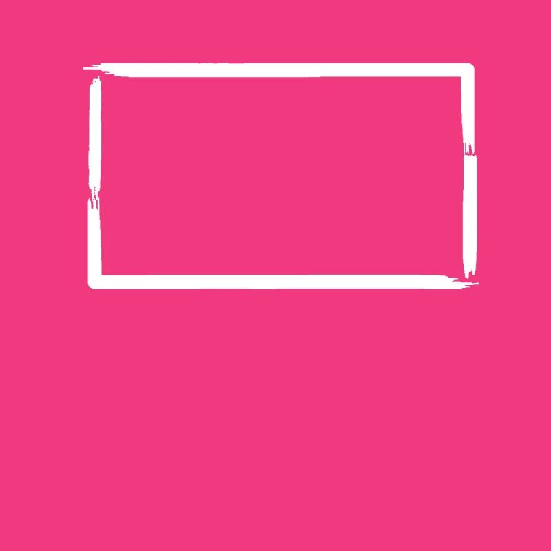 Brush Strokes Rectangular Frame Decoration