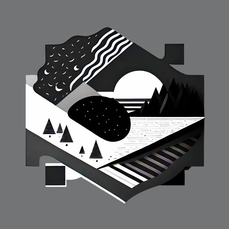 Collage Modern-Stil/ Landschaft