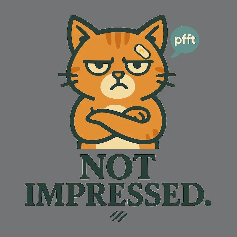 Pas impressionné - Chat