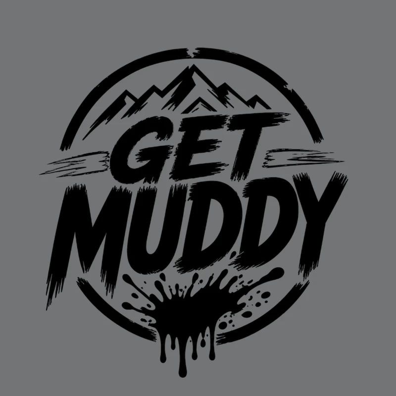 Get Muddy - Black Logo