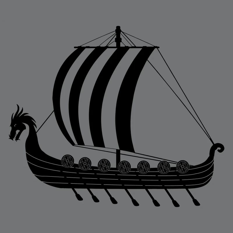 Viking dragon ship dragar