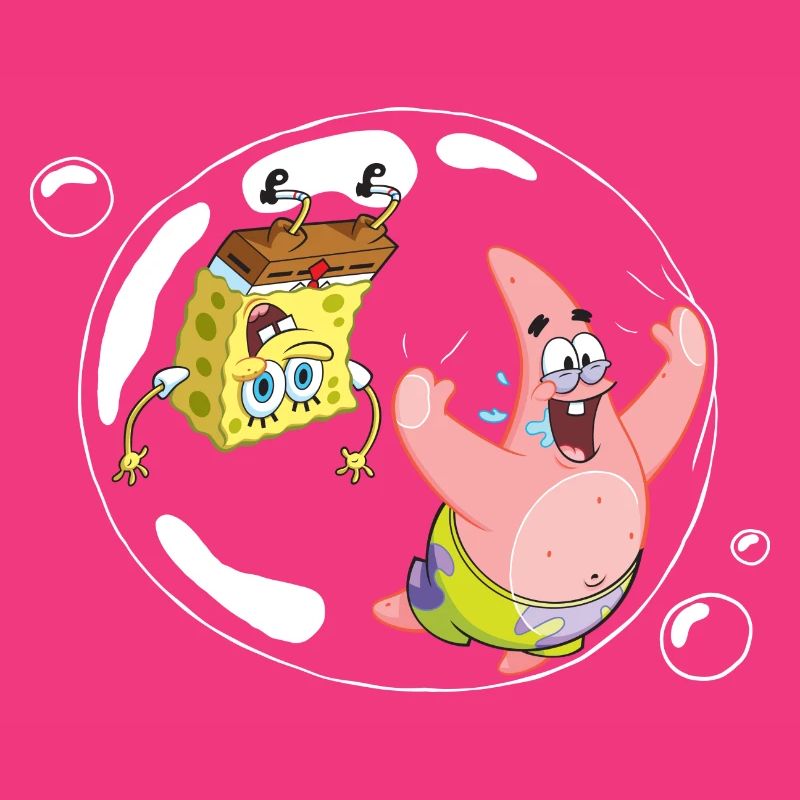 Spongebob Squarepants With Patrick In A Bubble