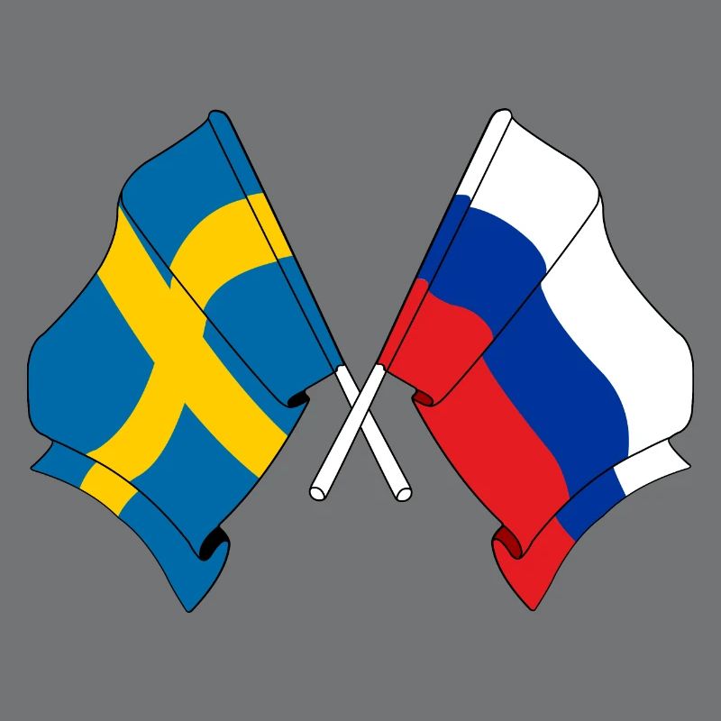 Drapeau Suède drapeau Russie