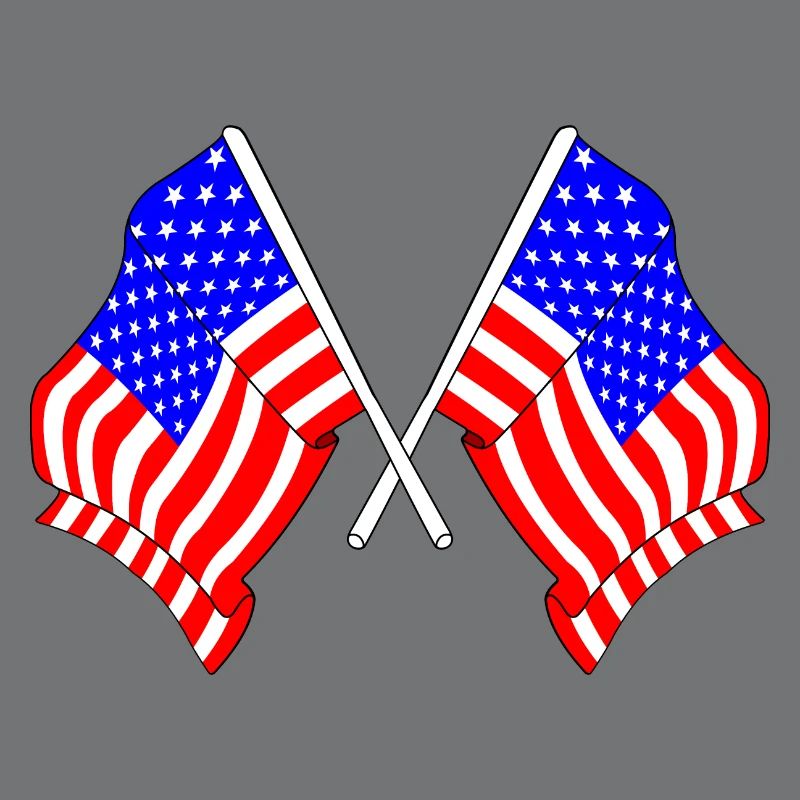 Two flags USA