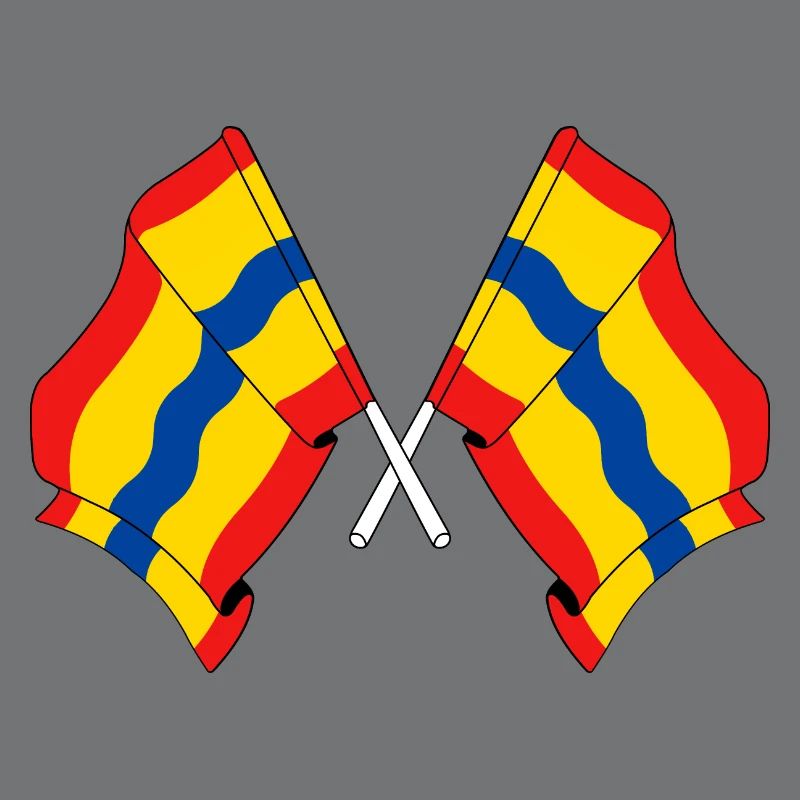 Deux drapeaux de la province d'Overijssel