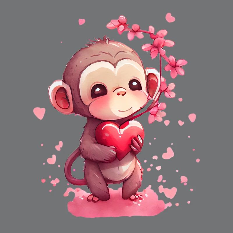 Affe Valentinstag Geschenk