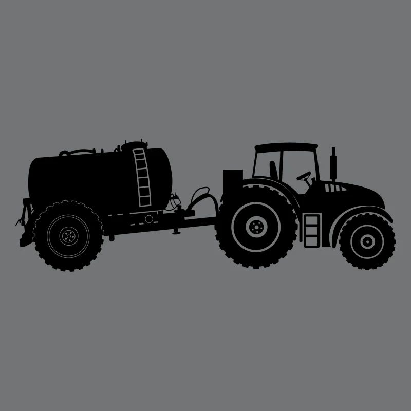 Traktor mit Geierbehälter