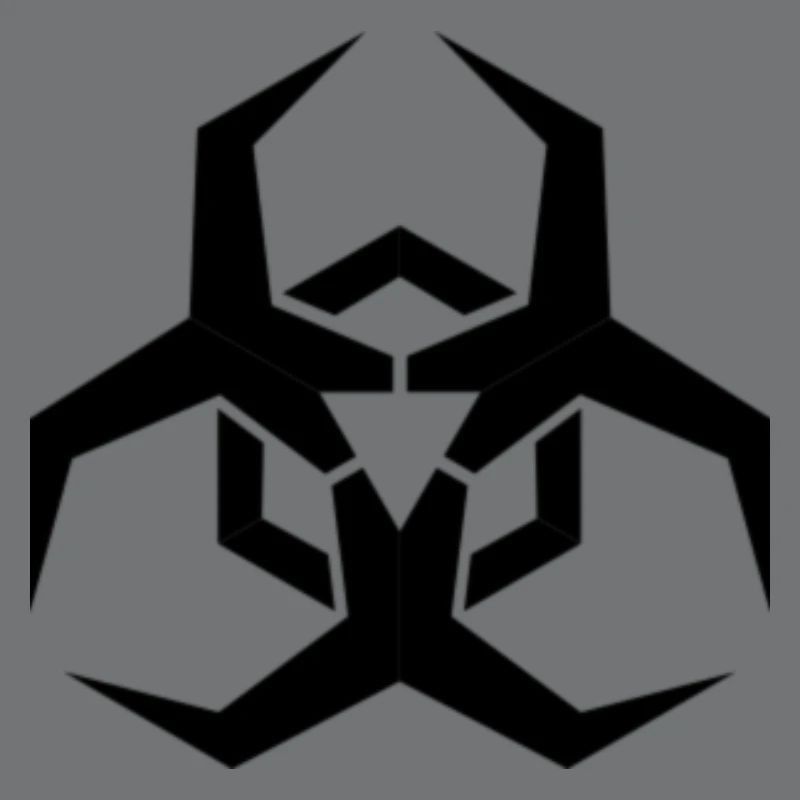 Angular Biohazard Symbole