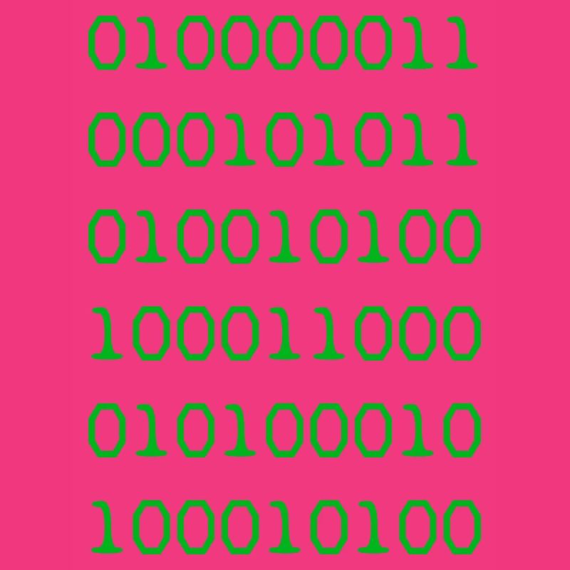 Green binary code web developer funny humor