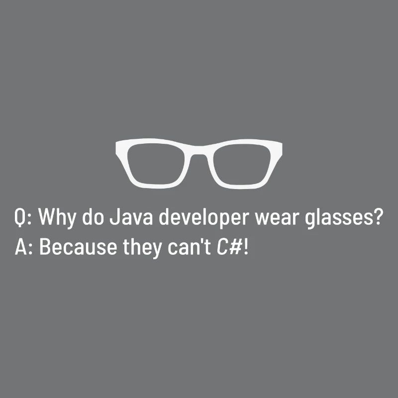 Pourquoi les programmeurs Java portent-ils des lunettes ?