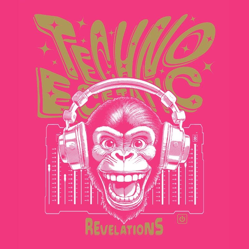Revelations Monkey Shirt, Techno & Ecstatic Beats
