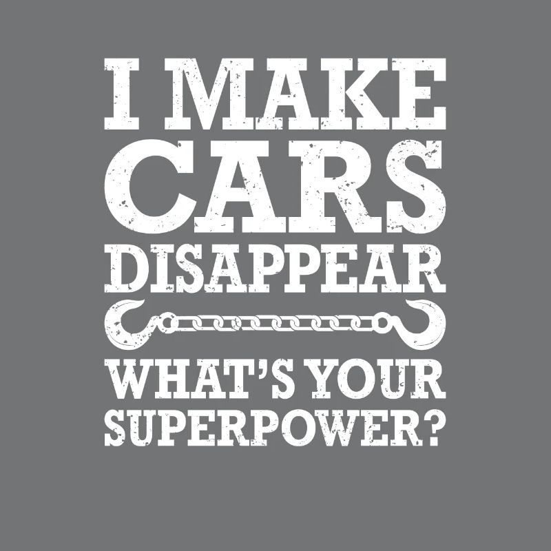 I Make Cars Dissapear Superpower, Abschleppwagen