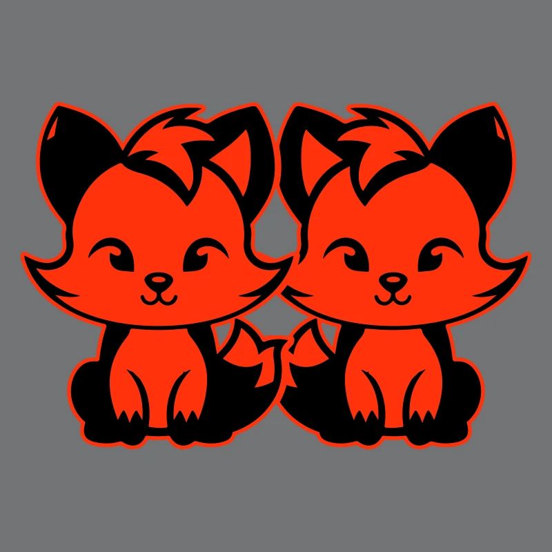 Renard mignon Mignon Bébé
