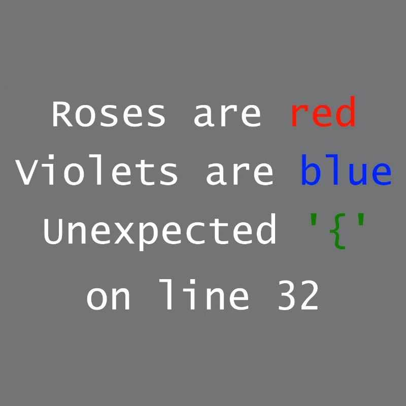 Unexpected on line | Programmer Computer Scientist