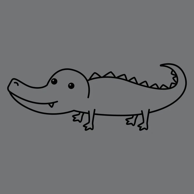 Alligator Comic Animal
