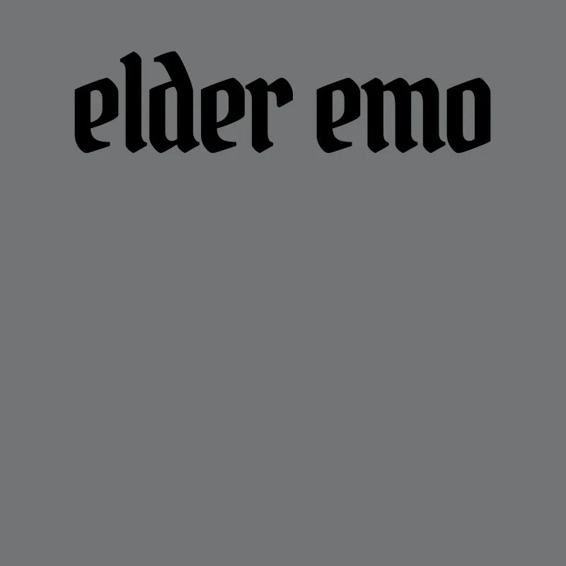 Elder Emo Minimaliste Goth Elder Emo