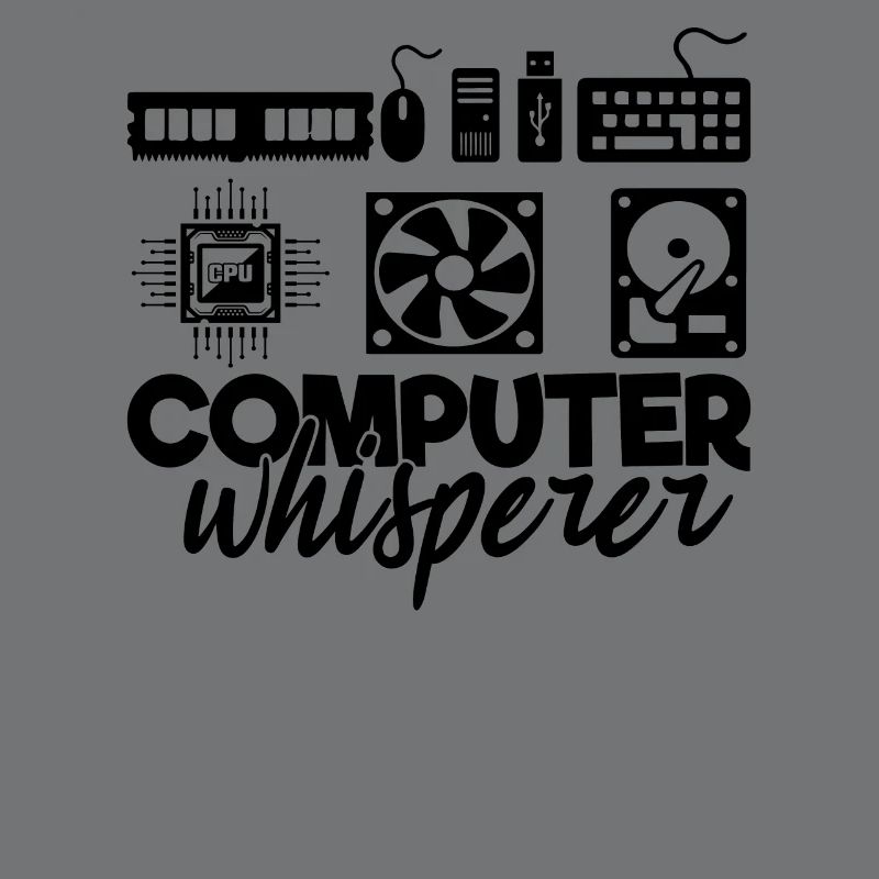 Computer Whisperer IT Techy Herren-Tech-Support