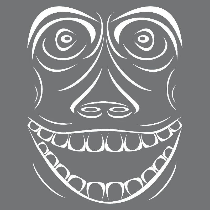 Funny monkey without smallpox