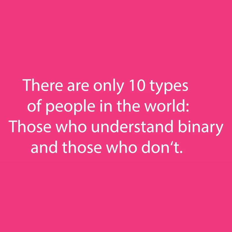 Binär Binary Programmiersprache Computer Geschenk