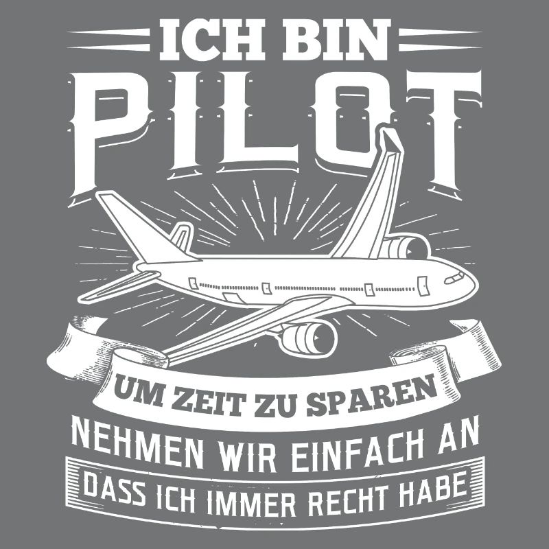 Ich bin Pilot Flugzeug Fliegen Luftfahrt