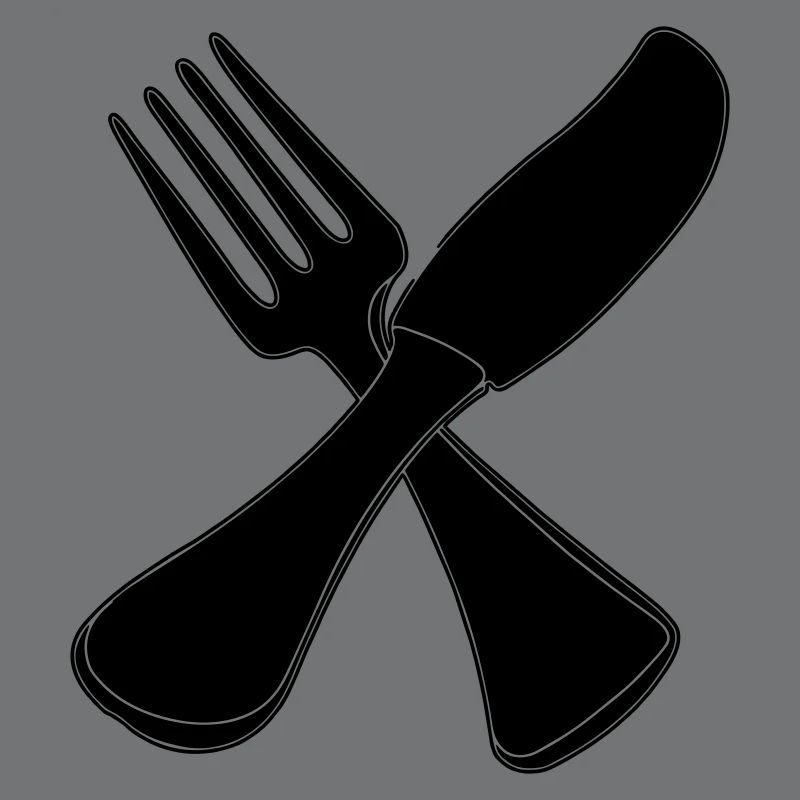 Besteck Messer und Gabel