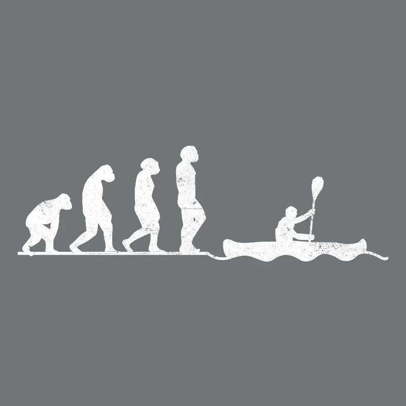 Kayak Rowing Evolution Vintage