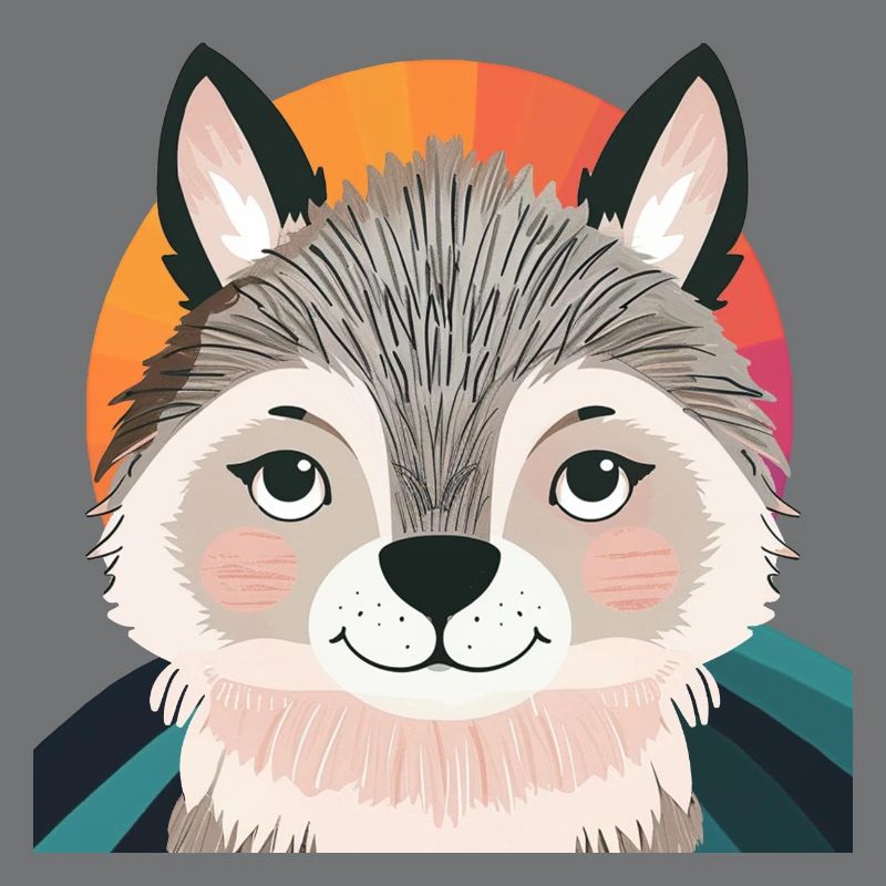 Wolves Pack Husky