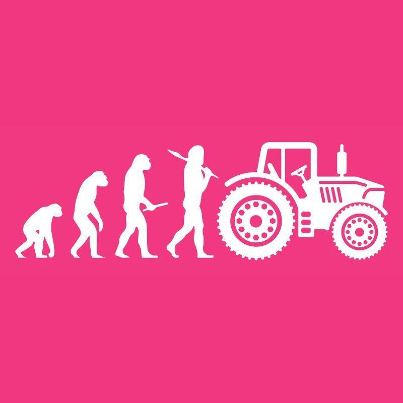 Evolution Traktor Bauer Landwirt