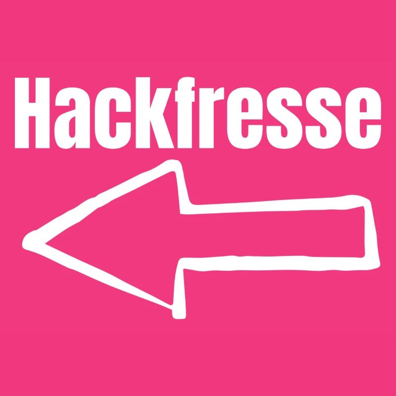 Hackfresse Pfeil Links