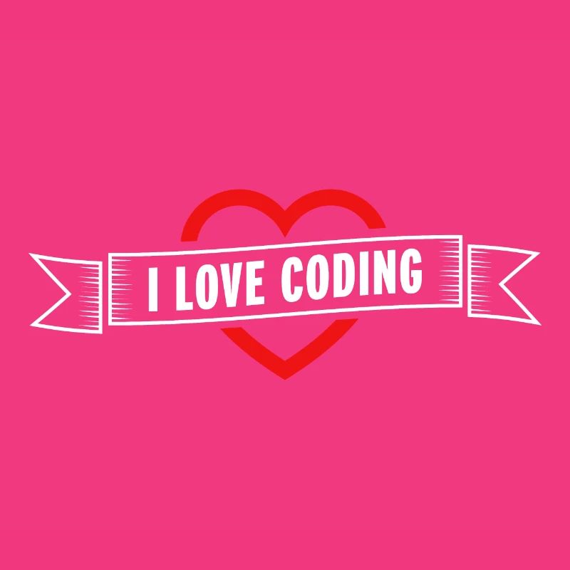 I Love Coding Heart | Gift for Programmer Son