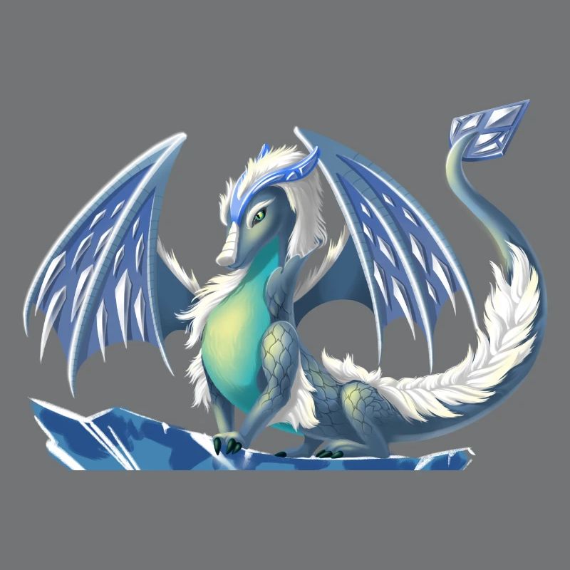 Magischer Eis Drache - Drachen der Elemente